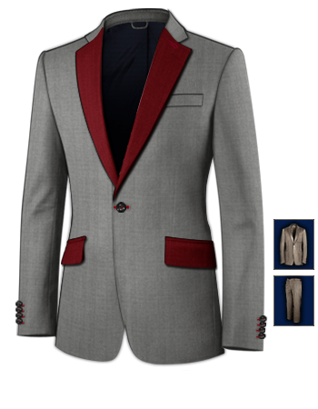 Replica Mens Suits with 1 Button, Single Breasted
