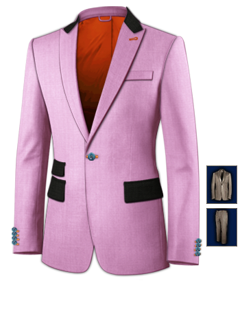 Mens Suits Uk Taylor with 1 Button, Single Breasted