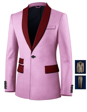 Online Tailor Made Suits with 1 Button, Single Breasted