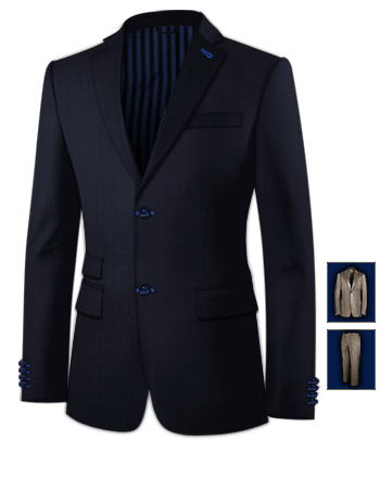 Velvet Suit Mens with 2 Buttons, Single Breasted