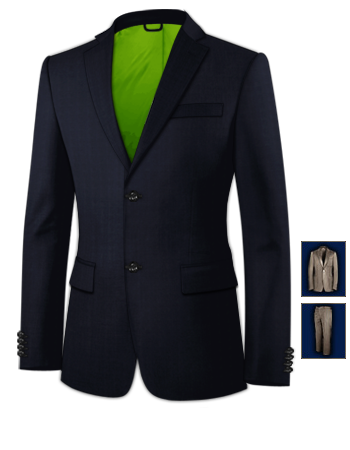 How Much Are Tailored Suits with 2 Buttons, Single Breasted