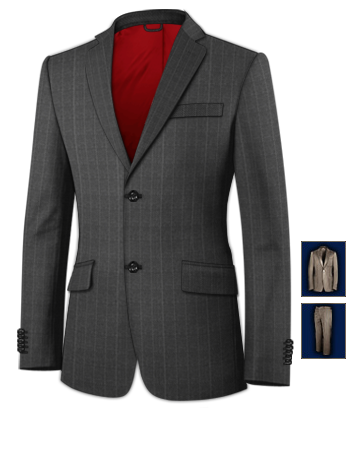 Mens Suits For Sale with 2 Buttons, Single Breasted