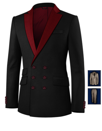 Women's Dinner Jackets with 6 Buttons, Double Breasted (3 To Close)