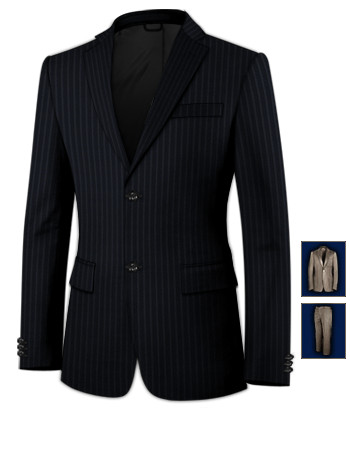 Buy Mens Tailored Suits with 2 Buttons, Single Breasted