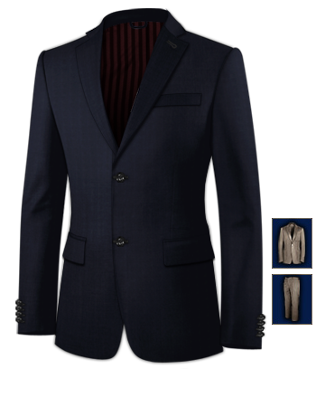 Mens Sports Jacket Suits And Tailoring with 2 Buttons, Single Breasted