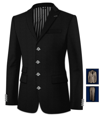 Buy Full Suit with 4 Buttons, Single Breasted