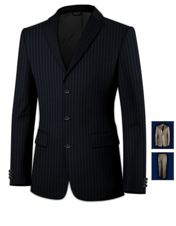 Discount Slim Fit Suits with 3 Buttons, Single Breasted
