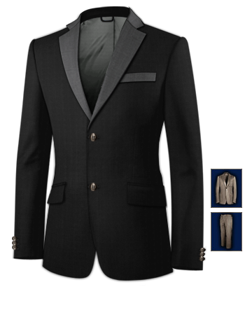 Taylor Made Suits with 2 Buttons, Single Breasted