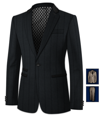 Discount Designer Suits with 1 Button, Single Breasted