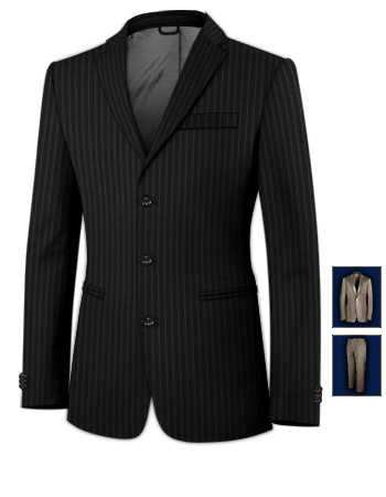 Suits To Wear To Sons Prom with 3 Buttons, Single Breasted