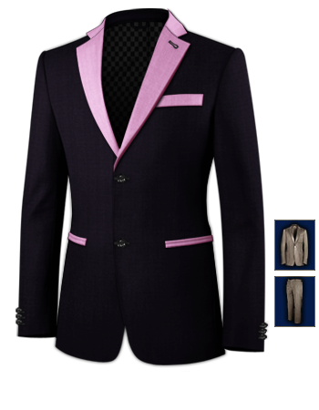 Wool Coat Suits And Tailoring with 2 Buttons, Single Breasted