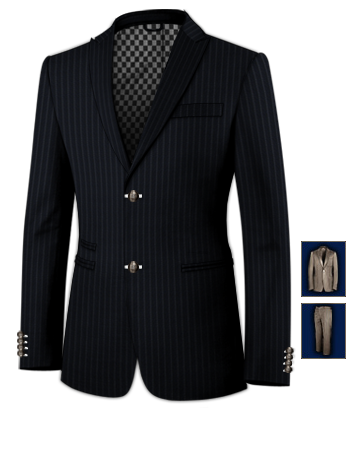 Linening Suits Menswear London with 2 Buttons, Single Breasted