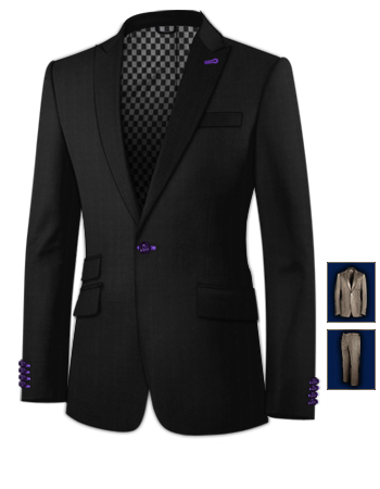 India Readymade Suits Wholesalers with 1 Button, Single Breasted
