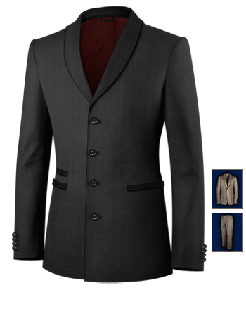 Handmade Suits Manchester with 4 Buttons, Single Breasted