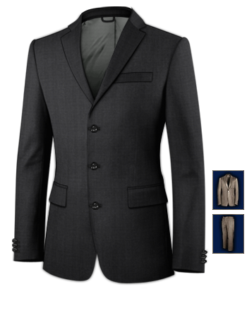 Blazers For Men with 3 Buttons, Single Breasted