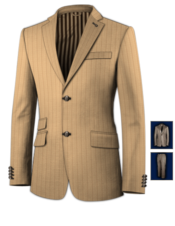 Mens Grey Suits New Cheap with 2 Buttons, Single Breasted