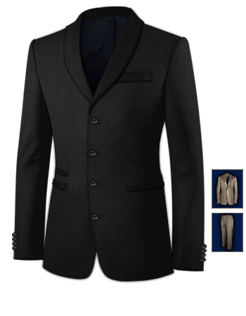 Cheap Men Suits with 4 Buttons, Single Breasted