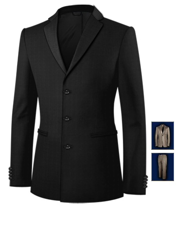 Mens Suits 42 with 3 Buttons, Single Breasted