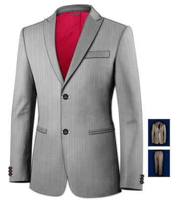 Bespoke Ladies Suit with 2 Buttons, Single Breasted