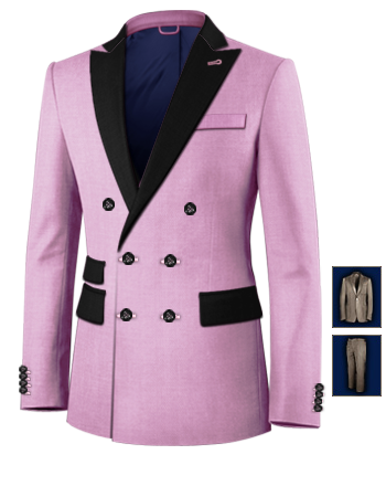 Buy Suit Material with 6 Buttons, Double Breasted (2 To Close)