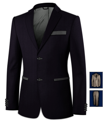 Custom Made Wedding Suits Uk with 2 Buttons, Single Breasted