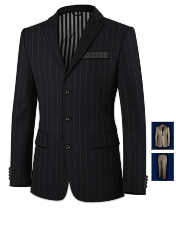 Pale Blue Men Suit with 3 Buttons, Single Breasted