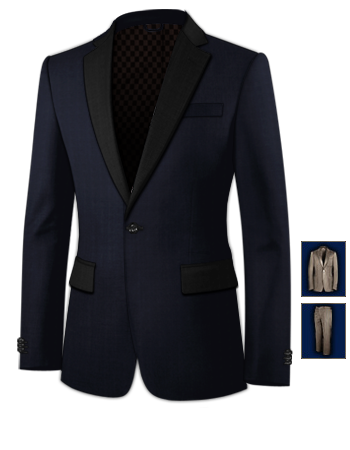 Suit Companys with 1 Button, Single Breasted