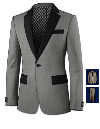 Suits Italian with 1 Button, Single Breasted