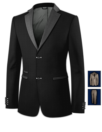 Mens Pink Suits with 2 Buttons, Single Breasted