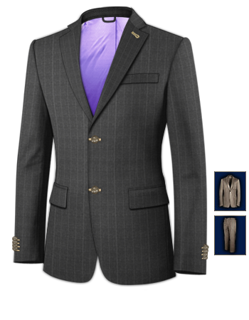 Build Your Own Suit with 2 Buttons, Single Breasted