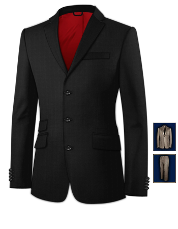 Mens Suit Small Size with 3 Buttons, Single Breasted