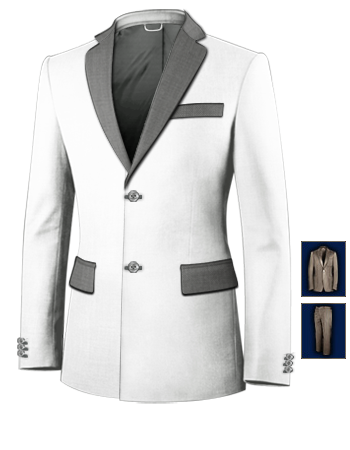 Cheap Custom Men Suits Online Uk with 2 Buttons, Single Breasted
