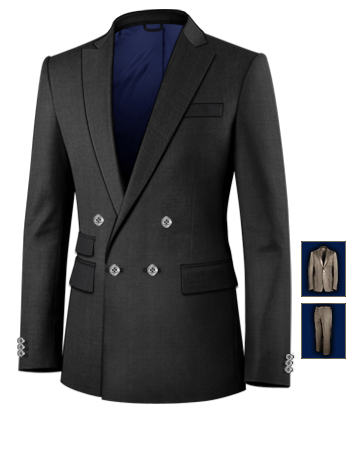 Chinese Clothing Suit For Ladies with 4 Buttons, Double Breasted (1 To Close)