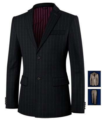 Women's Tailored Suits Uk with 2 Buttons, Single Breasted