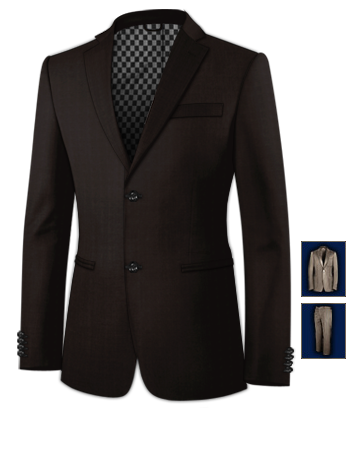 Mens Asian Style Suits Uk with 2 Buttons, Single Breasted