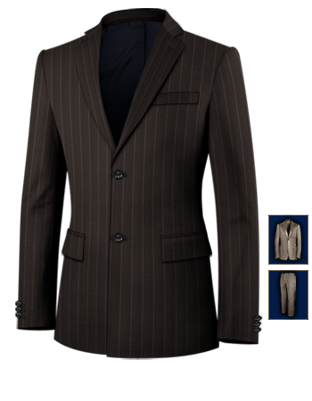 Stylish Suits with 2 Buttons, Single Breasted