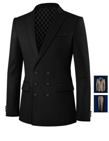 Wish Suits with 6 Buttons, Double Breasted (3 To Close)