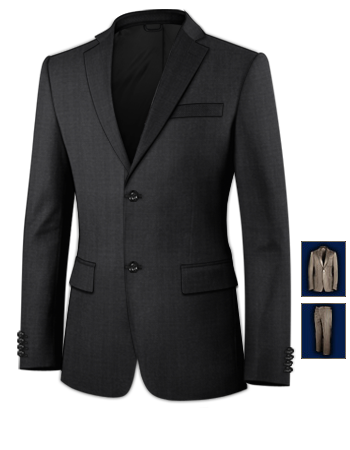 Linen Wedding Suits with 2 Buttons, Single Breasted